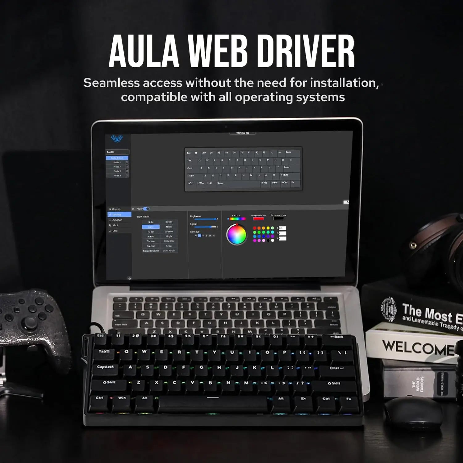 Aula Keyboard Win 60 HE Mechanical Gaming Keyboard Wired Magnet Switch Aula Keyboard Win 60 HE Mechanical Gaming Keyboard Wired Magnet Switch